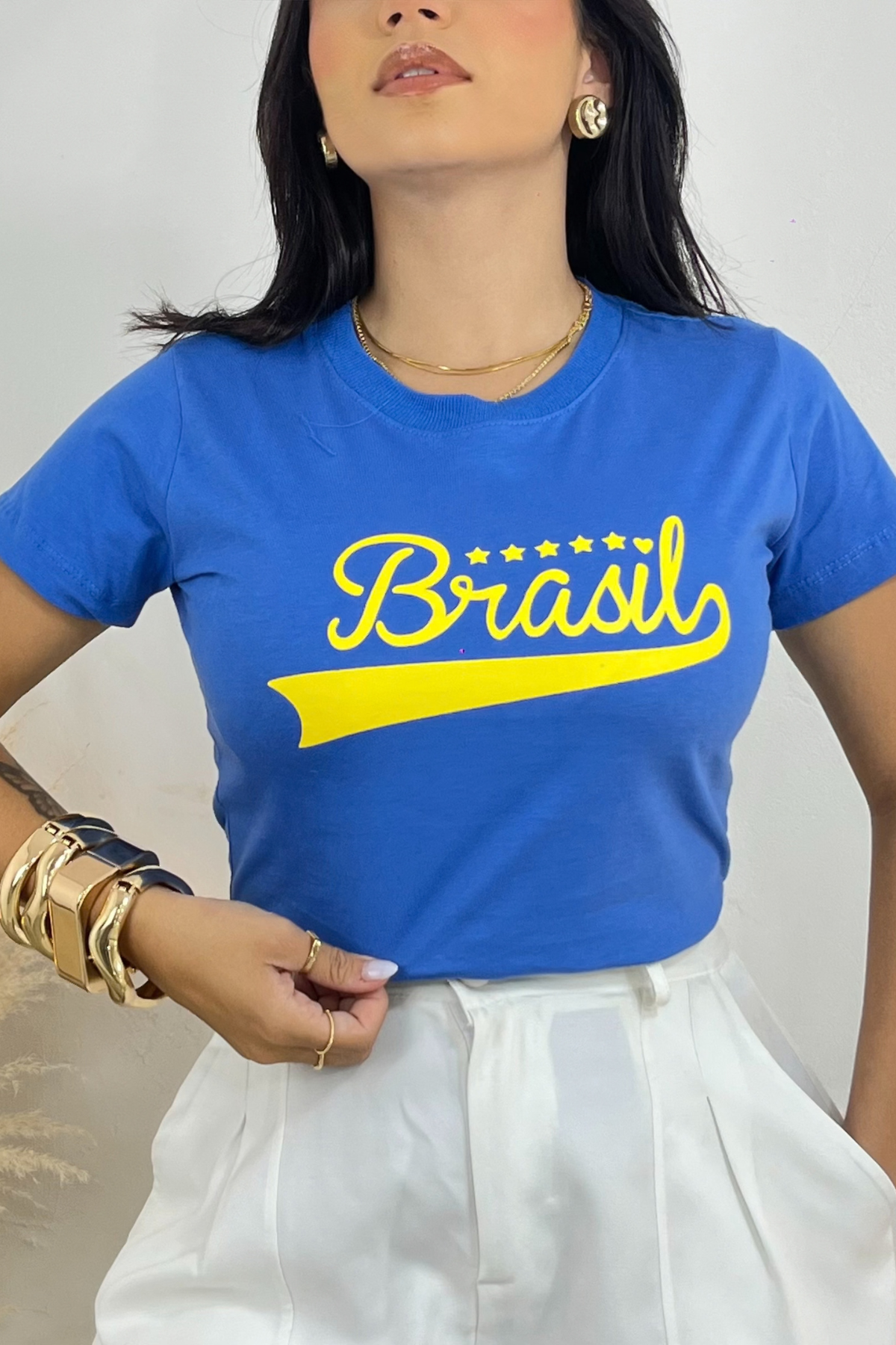 T-shirt Azul Brasil